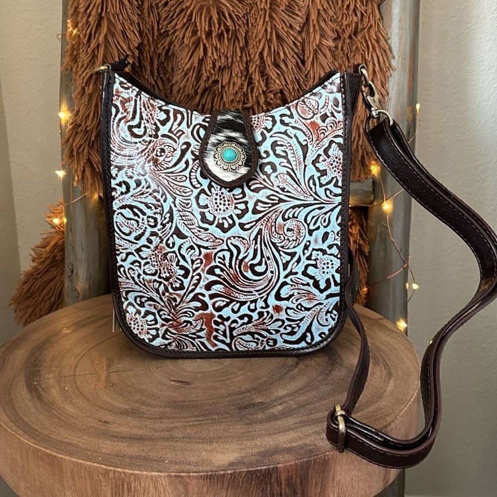 Myra Bag Delilah Creek Embossed Leather Bag